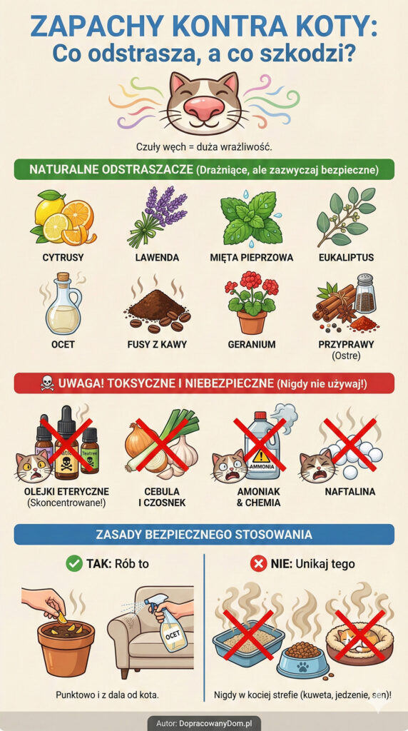 Zapachy odstraszające koty