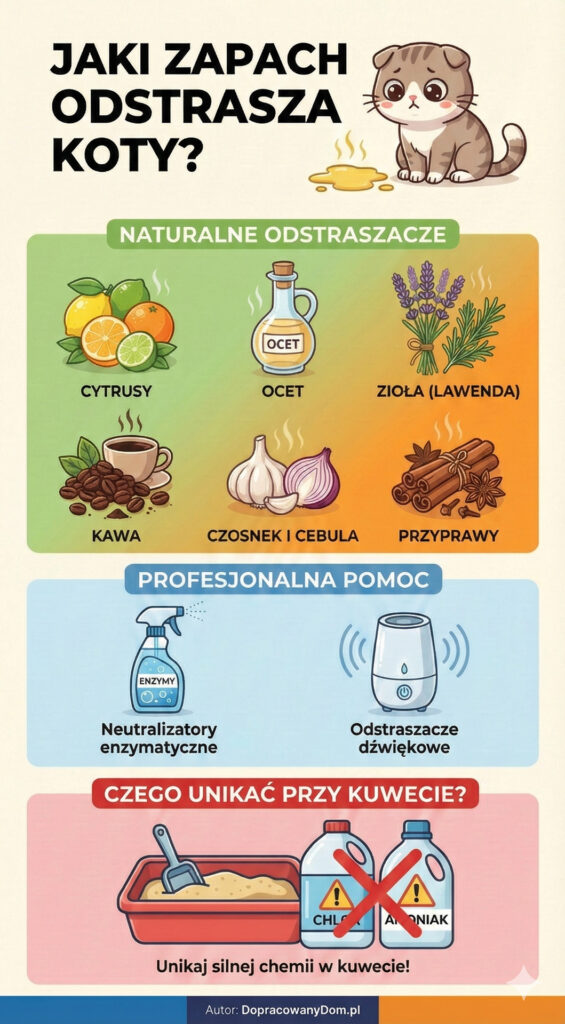 Jaki zapach odstrasza koty od sikania?